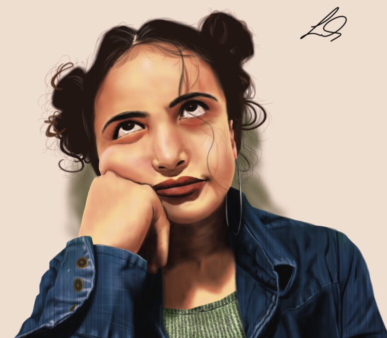 Image of my portrait "Aïda"