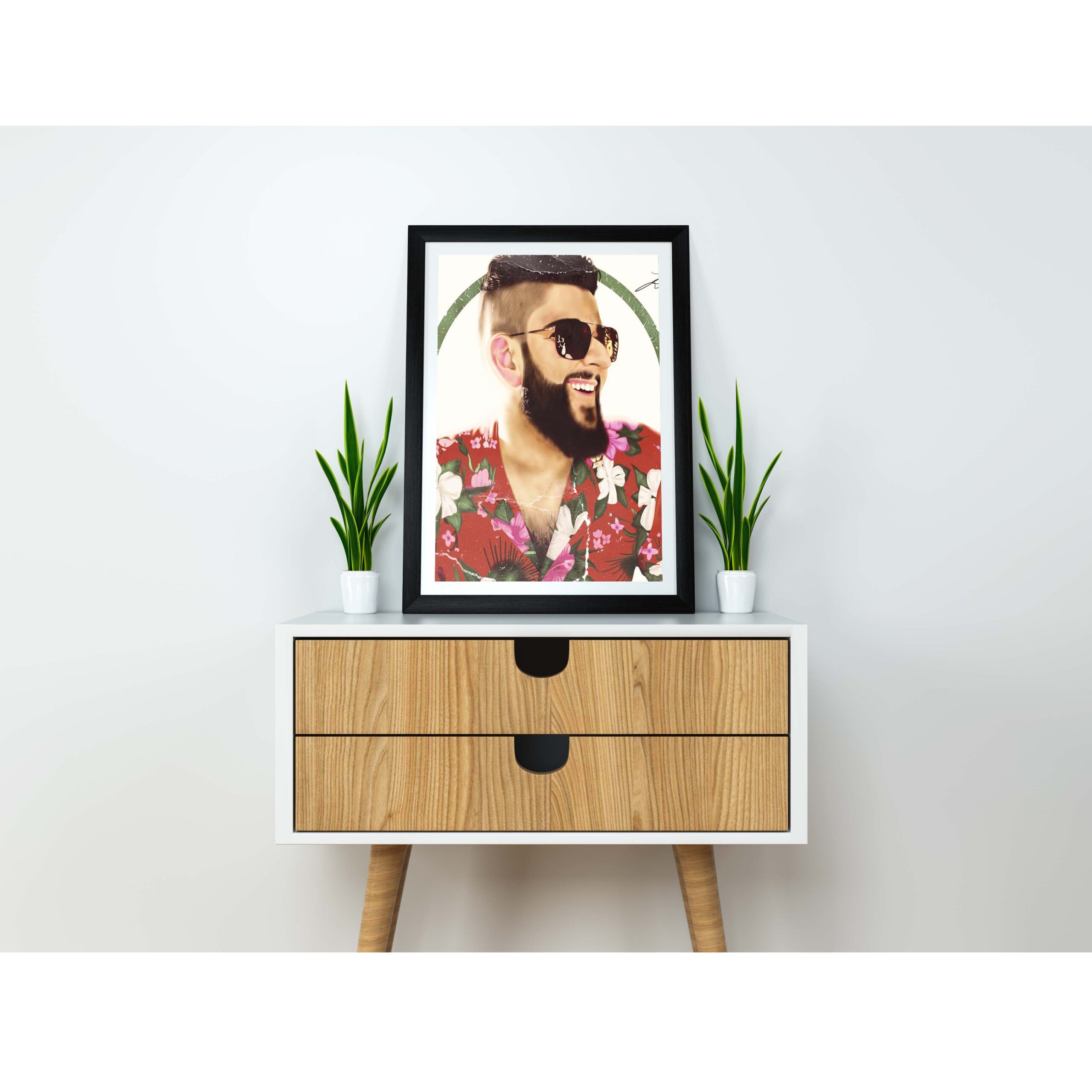 Mockup image of my portrait "Miguel"